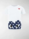Comme Des Garçons Play T-shirt In Cotone Bianco Con Cuore Rosso Unisex In White
