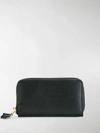 Comme Des Garçons Zip Around Wallet In Black