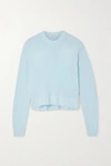 TIBI DISTRESSED KNITTED SWEATER