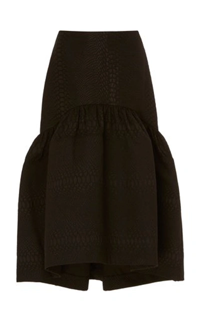 Acler Elm  Cobra Crepe Skirt In Black