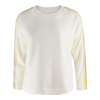 Chinti & Parker Stripe Detail Open-back Sweatshirt In White