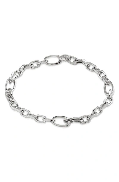 Monica Vinader Sterling Silver Alta Capture Mini Link Charm Bracelet