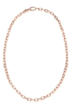 Monica Vinader Rose Gold Plated Vermeil Silver Alta Capture Mini Link Necklace
