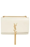 SAINT LAURENT MEDIUM KATE LEATHER WALLET ON A CHAIN,354119BOW0J