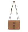 LORO PIANA LOCK IN SUEDE CROSSBODY BAG,P00475968