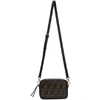 FENDI FENDI BROWN AND BLACK MINI FOREVER FENDI CAMERA BAG