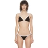 FENDI BLACK & BROWN 'FOREVER FENDI' BIKINI