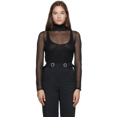 Proenza Schouler Lightweight-knit Turtleneck Jumper In Black