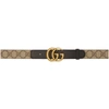 Gucci Gg Belt With Double G Buckle In Neutrals