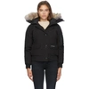 Canada Goose Black Down Chilliwack Bomber Jacket In 61 Black