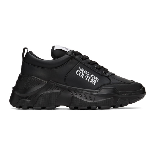 Versace Jeans Couture Low Top Chunky Sole Sneakers In Black | ModeSens