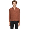 SAINT LAURENT BROWN SILK TOMETTE SHIRT