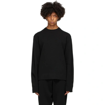 Bottega Veneta Mens Black Techno Crewneck Cashmere Jumper L