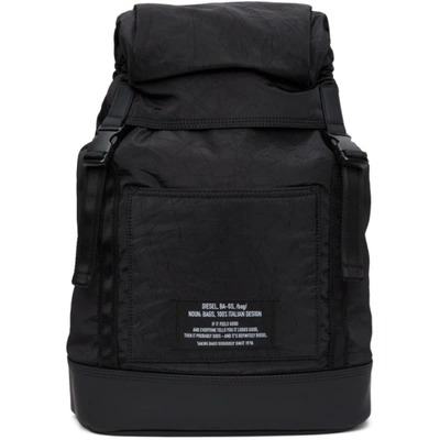 Diesel F-suse Padded Shell Backpack In T8013 Black