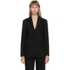 ALEXANDER WANG BLACK SINGLE BREASTED TUXEDO BLAZER