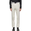 FENDI OFF-WHITE BELTED TROUSERS