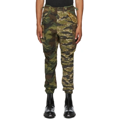 R13 Camouflage Print Skinny Trousers