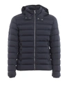 COLMAR ORIGINALS STRETCH NYLON QUILTED DOWN JACKET IN BLUE