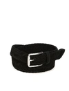 TOD'S TOD'S BRAIDED SUEDE BELT IN BLACK