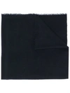 Faliero Sarti Fine-knit Cashmere Scarf In Blue