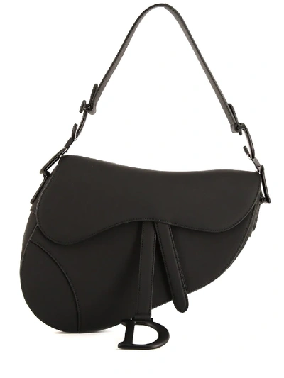 Pre-owned Dior Saddle Bag In Black