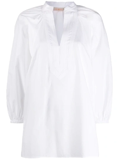 Tory Burch Puff Sleeved Shirt In White