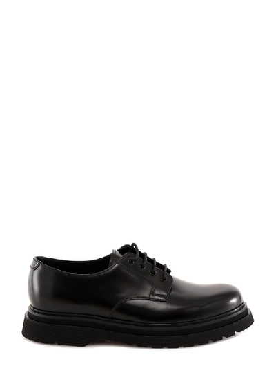 Prada Lace-up Shoe In Black