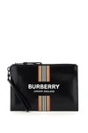 BURBERRY FLAT POUCH WITH STRIPE PRINT