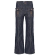 SEE BY CHLOÉ HIGH-RISE CROPPED JEANS,P00482956