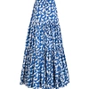 La Doublej Big Skirt In Uccellini Blu