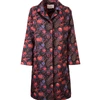 La Doublej Nylon Loden Coat In Pavone Nero