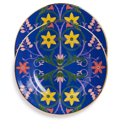 La Doublej Dinner Plate Set Of 2 In Stella Alpina Blu