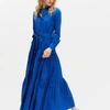La Doublej Bellini Dress In Tinta Unita Blu