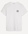 Loewe Two-tone Anagram Embroidery Cotton T-shirt Clothing In White