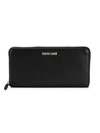 ROBERTO CAVALLI LEATHER ZIP WALLET,0400010458874