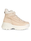 Free People Luca High-top Chunky Sneakers In Taupe