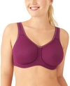 Wacoal Sport High-impact Underwire Bra 855170, Up To H Cup In Purple Potion W/heather Rose