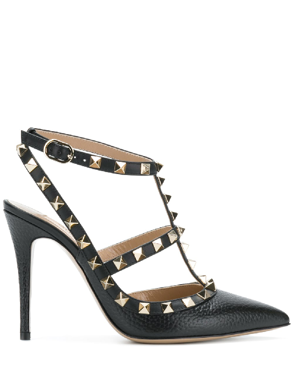 valentino garavani rockstud slingback 100mm pump