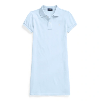 Polo Ralph Lauren Cotton Mesh Polo Dress In Elite Blue/c1750