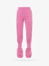 Attico Ties-detail Canvas Cotton Trousers In Pink