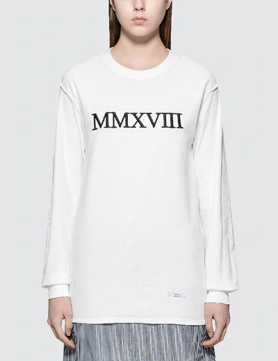Blouse L'annee Mmxviii L/s T-shirt In White