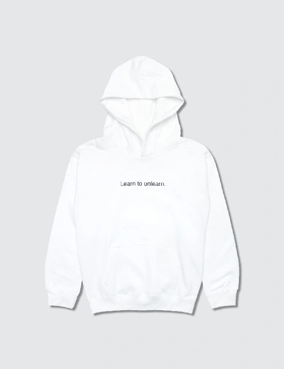 Famt Kids' Learn To Unlearn. Hoodie In White