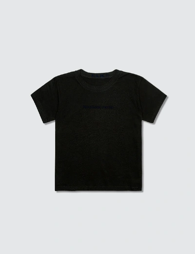 Famt Kids' No Social Media. Short-sleeve T-shirt In Black