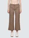 AALTO SLIGHTLY FLARED CROPPED TROUSERS