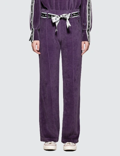 Champion Wide Leg Pants In Purple