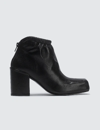 Aalto Chucky Square Leather Boots In Black