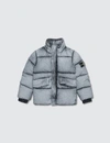 STONE ISLAND DEGRADE PUFFER JACKET WITH PACKABLE HOODIE (KIDS)