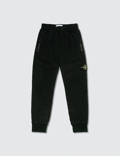 Stone Island Jersey Kids Sweatpants In White