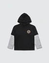 VERSACE HOODED L/S T-SHIRT WITH MEDUSA LOGO (KID)