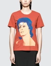 UNDERCOVER DAVID BOWIE T-SHIRT IN ORANGE